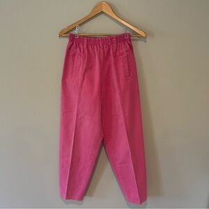 VINTAGE CHEROKEE Pink High Waist Mom Pants Made in the‎ USA 100% Cotton Size 10P